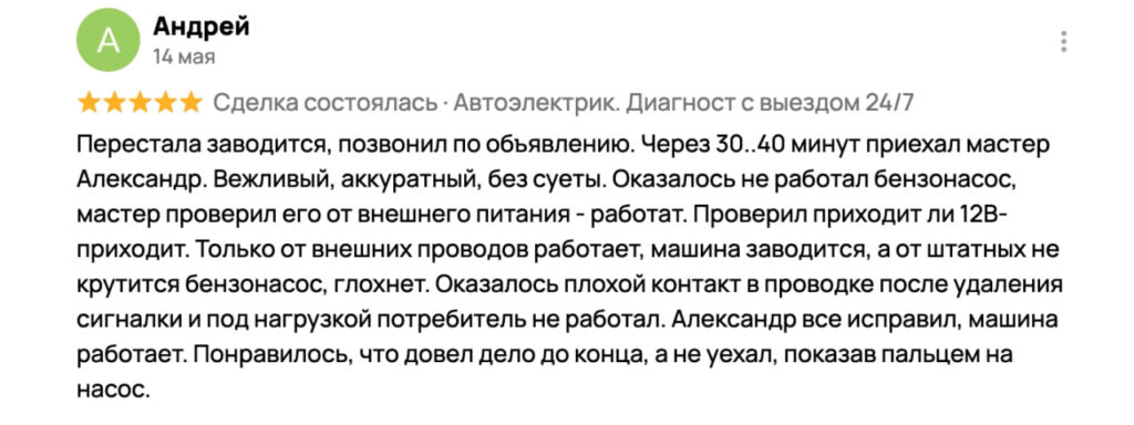 Авито, Андрей, 14 мая